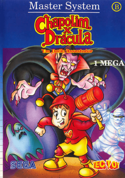 Chapolim x Dracula: Um Duelo Assustador box art for Sega Master System